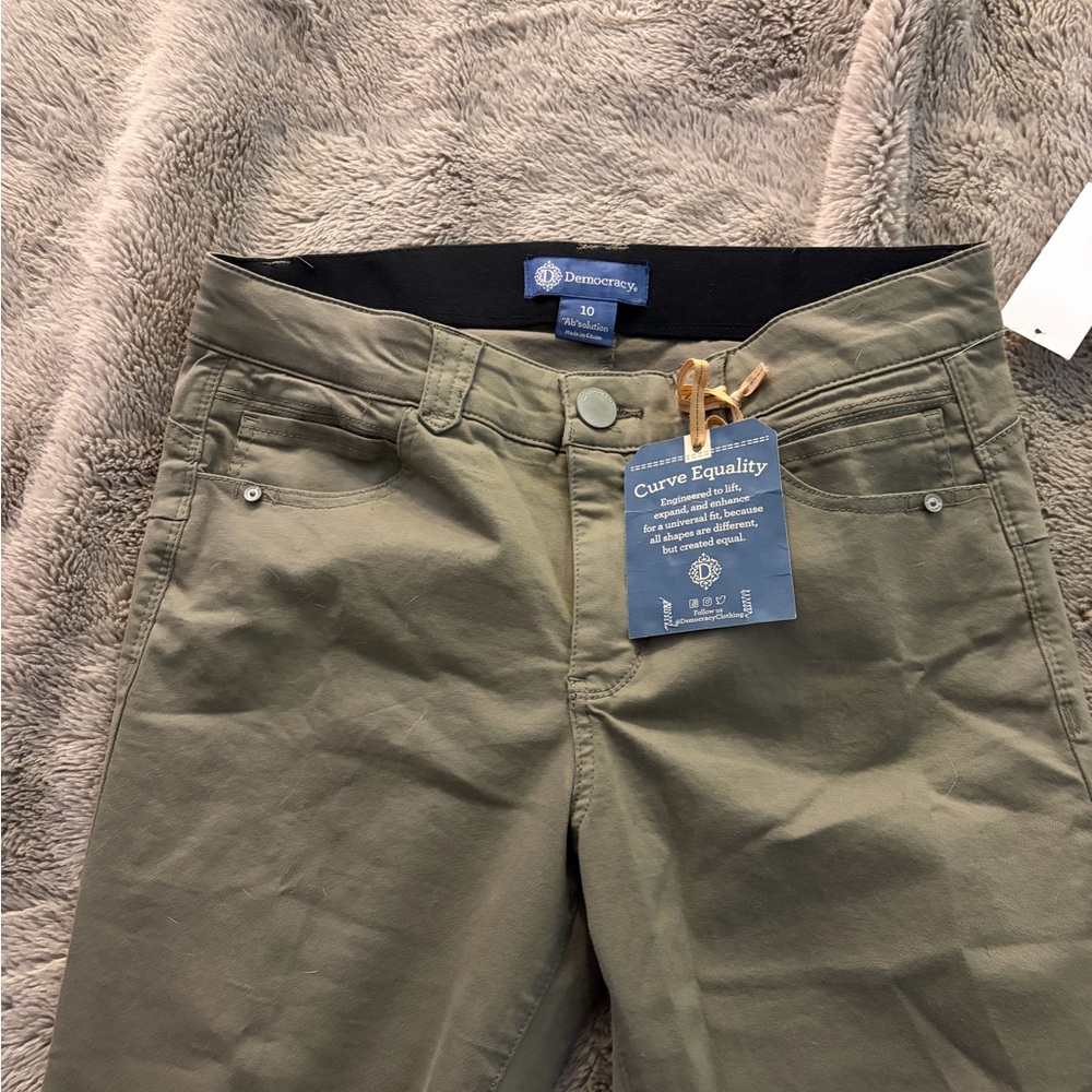 Democracy Khaki Green Trousers size 10